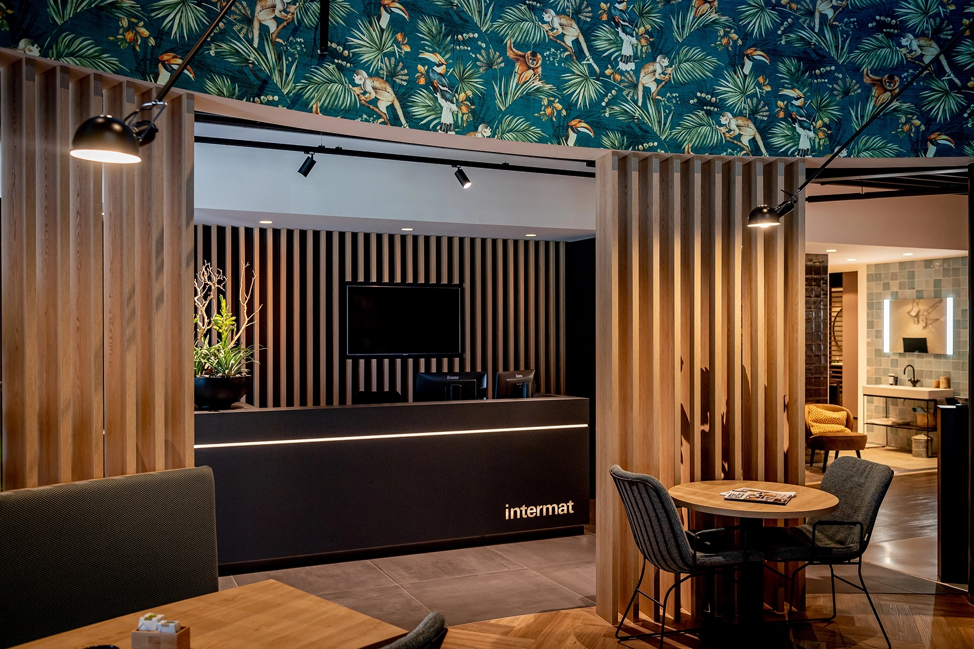Receptie showroom Intermat Mijdrecht