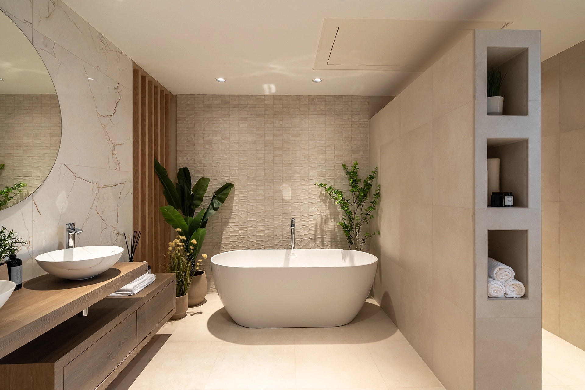 Badkamer in showroom Intermat Mijdrecht