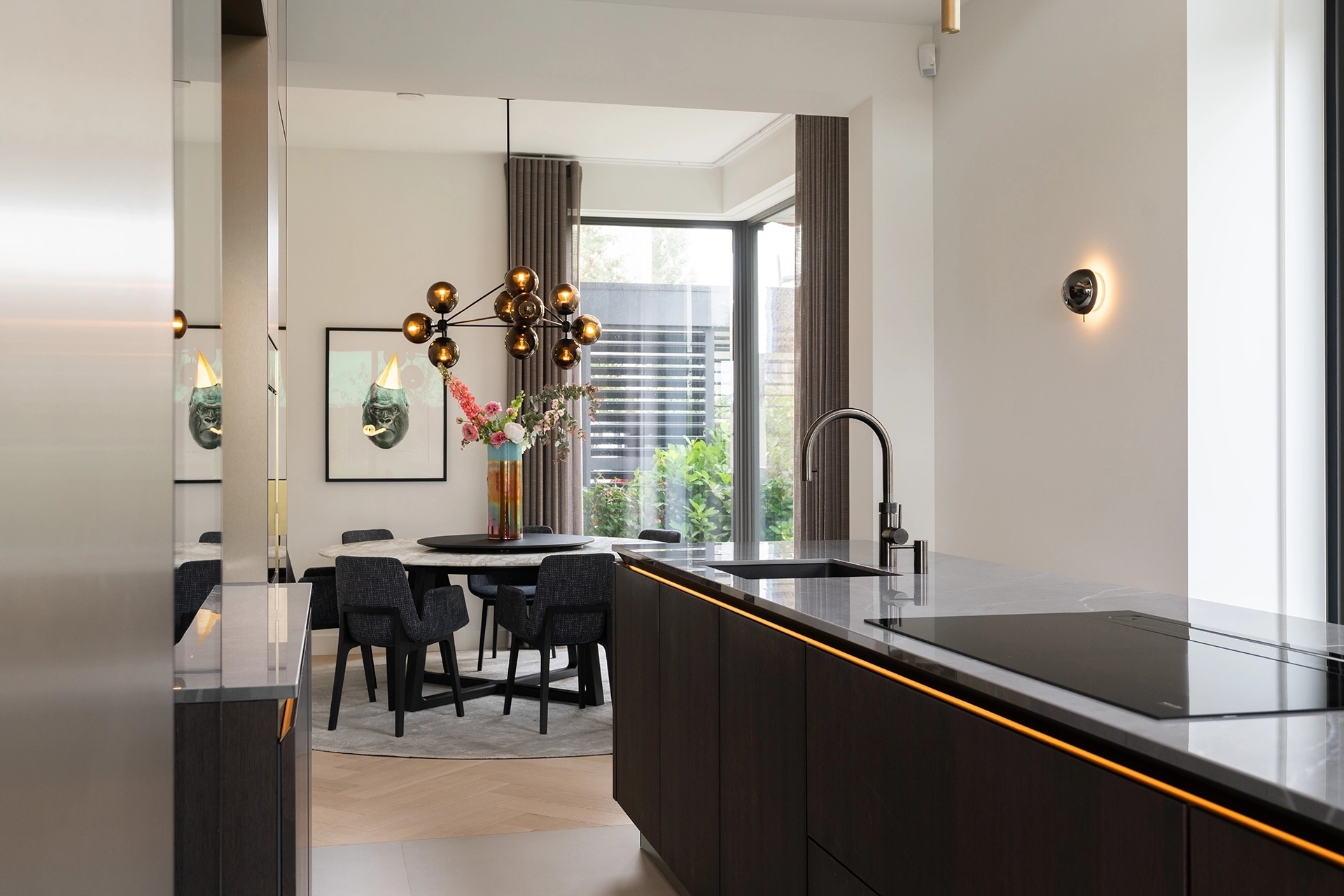 Moderne SieMatic SLX keuken in bronze brushed Intermat04
